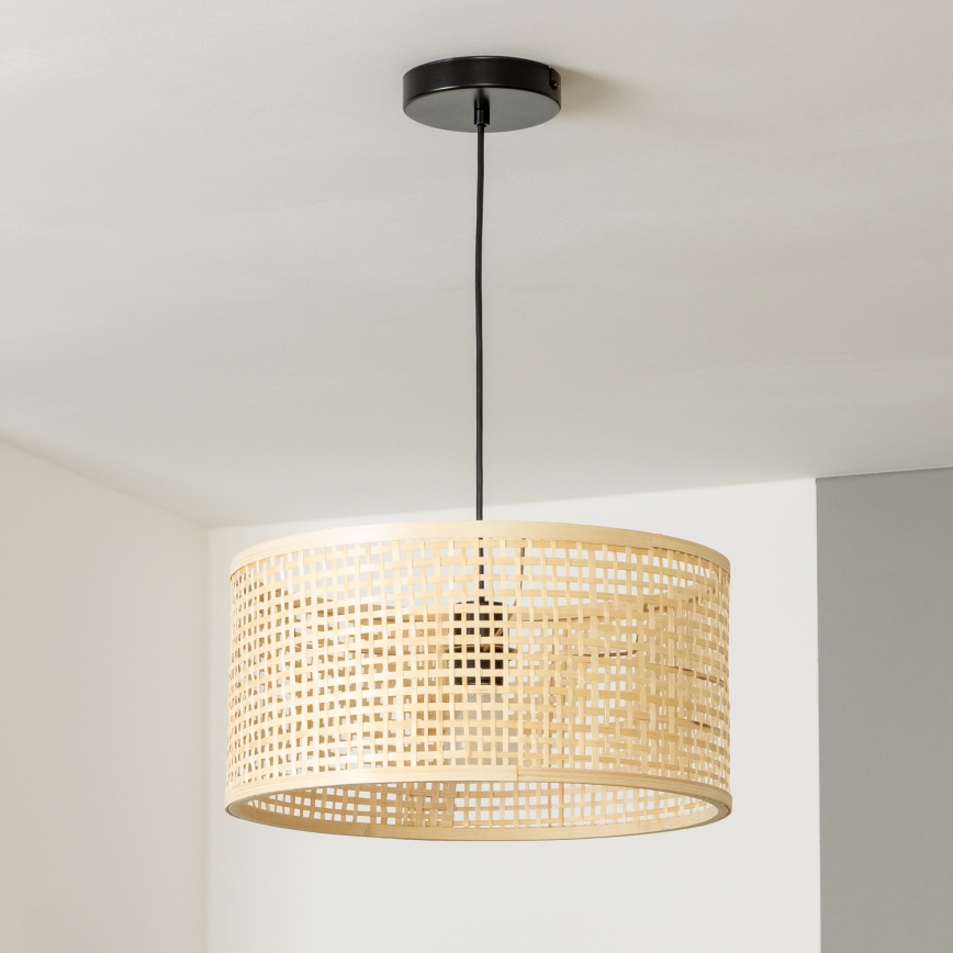 Brilagi - CERIA BOHO LED-pendel på vajer 1xE27/40W/230V Ø 25 cm bambu