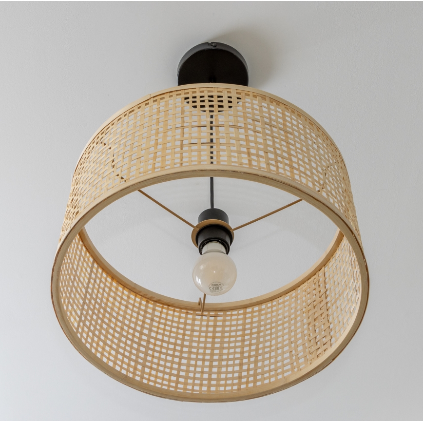 Brilagi - CERIA BOHO LED-pendel på vajer 1xE27/40W/230V Ø 25 cm bambu