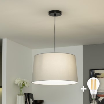 Brilagi - CERIA LED-ljuskrona på vajer 1xE27/40W/230V Ø 45 cm grå