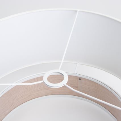 Brilagi - CERIA LED-pendellampa med vajer 1xE27/40W/230V Ø 50 cm, vit/beige