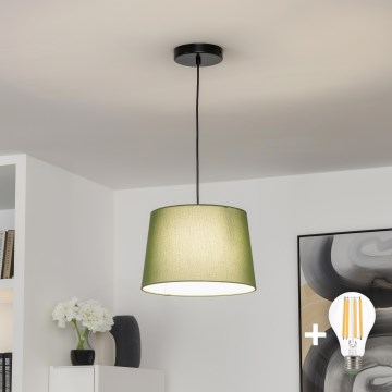 Brilagi - CERIA LED-pendellampa på vajer 1xE27/40W/230V Ø 30 cm, grön