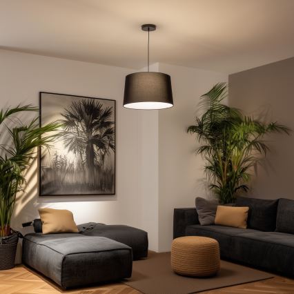 Brilagi - CERIA LED-takpendel på kabel 1xE27/40W/230V Ø 45 cm svart