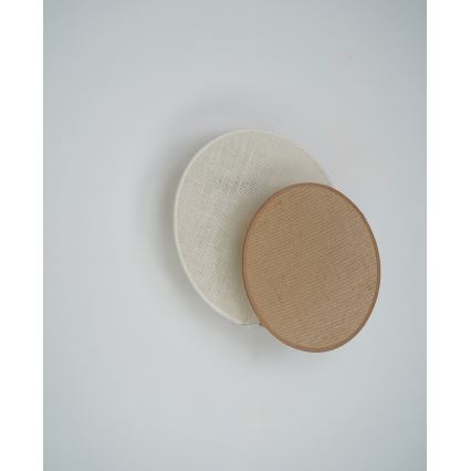 Brilagi - Vägglampa CIRCLES 1xE27/15W/230V 35x32 cm beige/krämfärgad