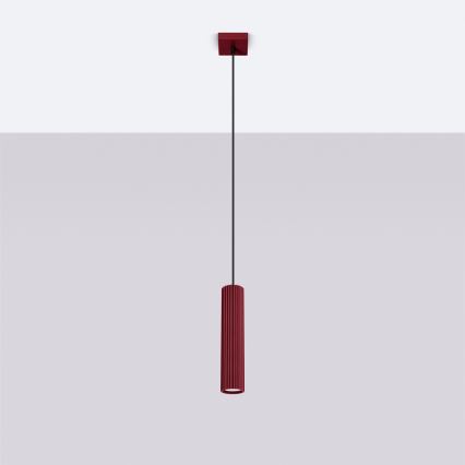 Brilagi - CRESTO LED-pendel på kabel 1xGU10/10W/230V bordeaux