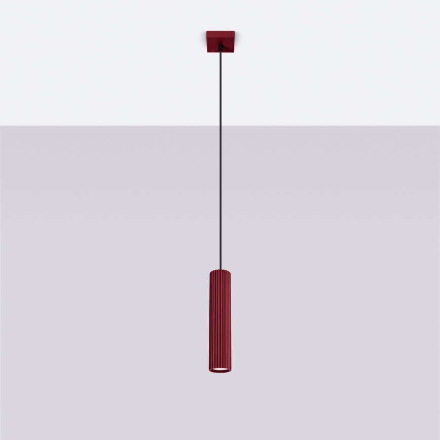 Brilagi - CRESTO LED-pendel på kabel 1xGU10/10W/230V bordeaux