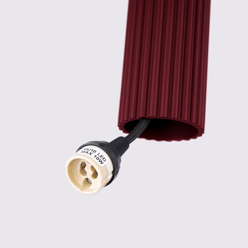 Brilagi - CRESTO LED-pendel på kabel 1xGU10/10W/230V bordeaux
