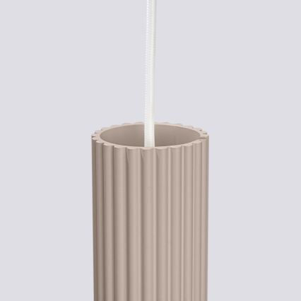 Brilagi - CRESTO LED-pendellampa på vajer 3xGU10/10W/230V taupe