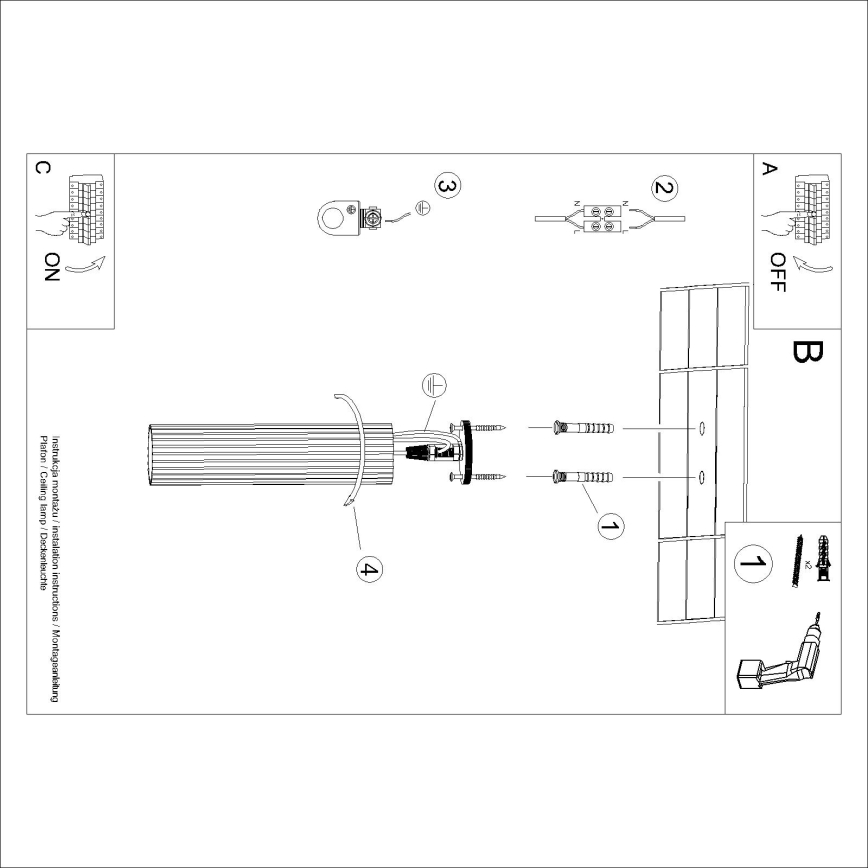 Brilagi - CRESTO LED-spotlampa 1xGU10/10W/230V 30 cm svart