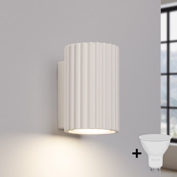 Brilagi - CRESTO LED-vägglampa 1xGU10/10W/230V 10 cm krämfärgad