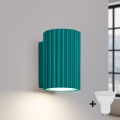 Brilagi - CRESTO LED-vägglampa 1xGU10/10W/230V 10 cm turkos