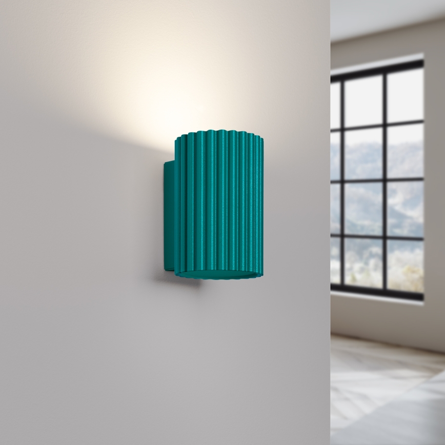 Brilagi - CRESTO LED-vägglampa 1xGU10/10W/230V 10 cm turkos