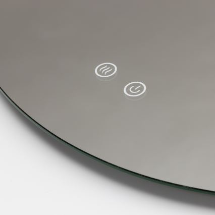 Brilagi - LED-badrumsspegel DEMI ECO, uppvärmd, LED/12W/230V, Ø 60 cm, IP44, CRI 90, dimbar + CCT