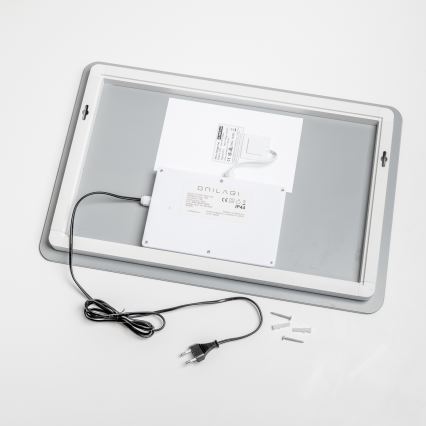 Brilagi - Uppvärmd LED-badrumsspegel DIANA LED/13W/230V 40x60 cm IP44 CRI 90 dimbar + CCT