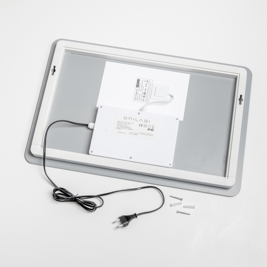 Brilagi - Uppvärmd LED-badrumsspegel DIANA LED/13W/230V 40x60 cm IP44 CRI 90 dimbar + CCT