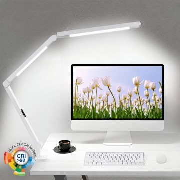 Brilagi - Dimbar beröringsstyrd flexibel bordslampa VARIO LED/12W/230V 3000/4000/5000/6500K CRI 92 vit
