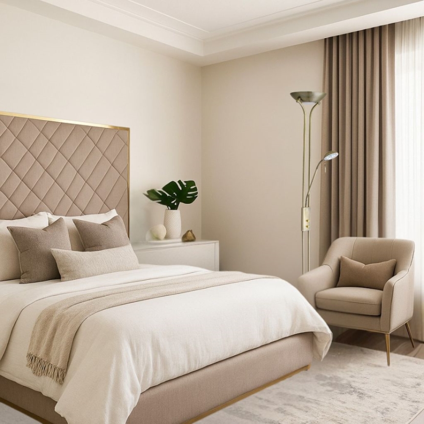 Brilagi - Dimbar golvlampa SCARLETT 1xR7s/230W/230V + 1xG9/40W i brons