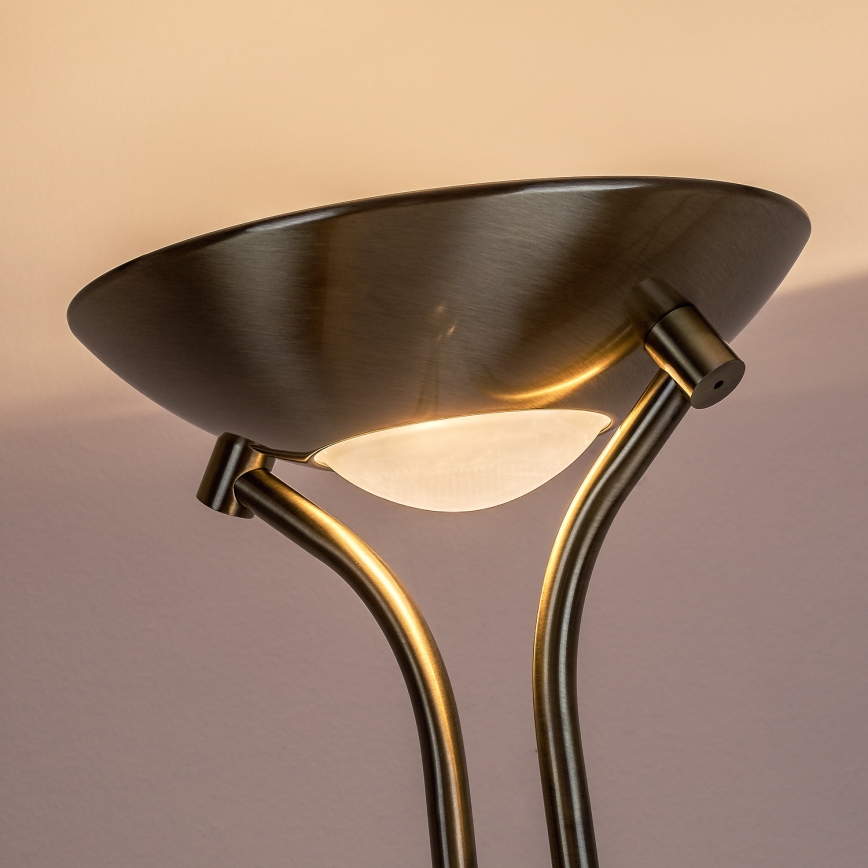 Brilagi - Dimbar golvlampa SCARLETT 1xR7s/230W/230V + 1xG9/40W i brons