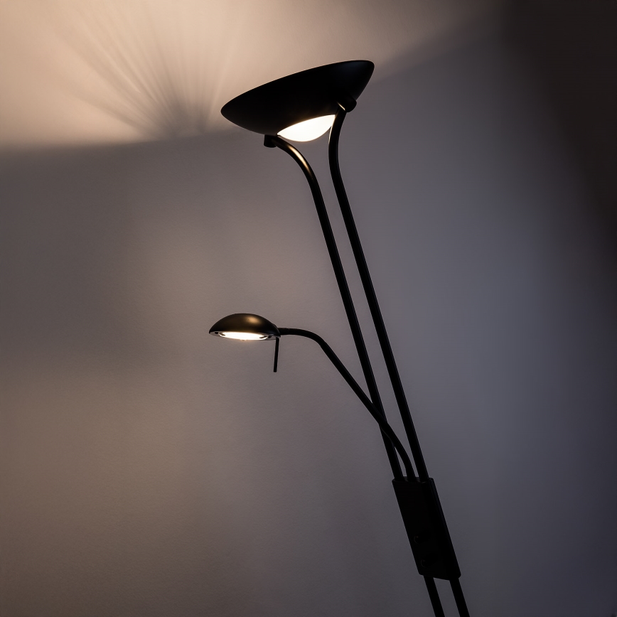 Brilagi - Dimbar golvlampa SCARLETT 1xR7s/230W/230V + 1xG9/40W svart