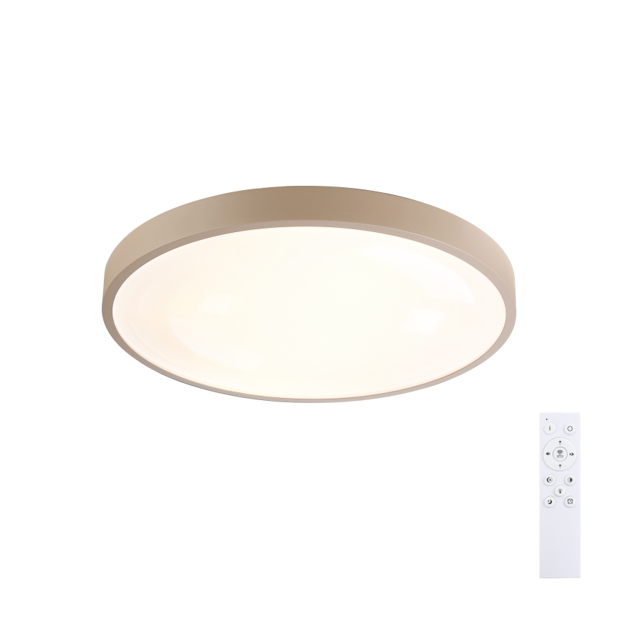 Brilagi - LED-dimbbar taklampa GLASS POOL DOUBLE LED/48W/230V 3000-6000K 40 cm beige + fjärrkontroll