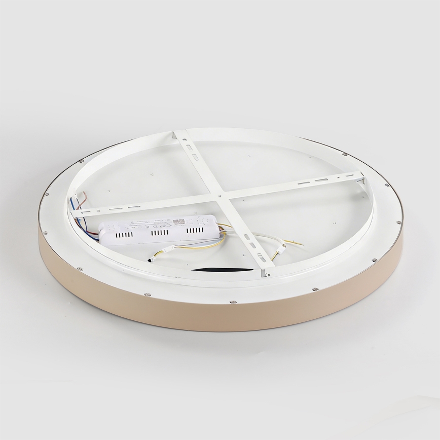 Brilagi - LED-dimbbar taklampa GLASS POOL DOUBLE LED/48W/230V 3000-6000K 40 cm beige + fjärrkontroll