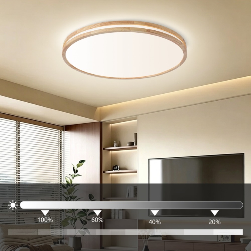 BRILAGI - Dimbart LED-takarmatur MOLINA LED/100W/230V 3000-6000K ek Ø 80 cm + fjärrkontroll