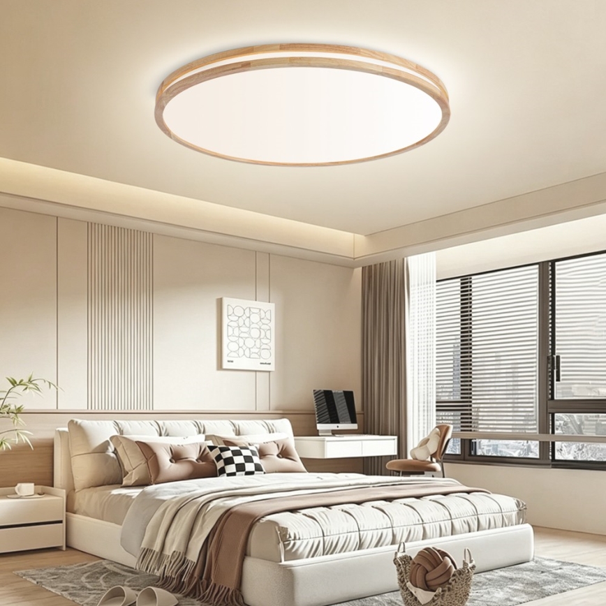 BRILAGI - LED-dimbar taklampa MOLINA LED/128W/230V 3000-6000K ek Ø 100 cm + fjärrkontroll