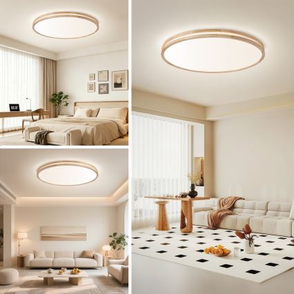 BRILAGI - LED-dimbar taklampa MOLINA LED/128W/230V 3000-6000K ek Ø 100 cm + fjärrkontroll