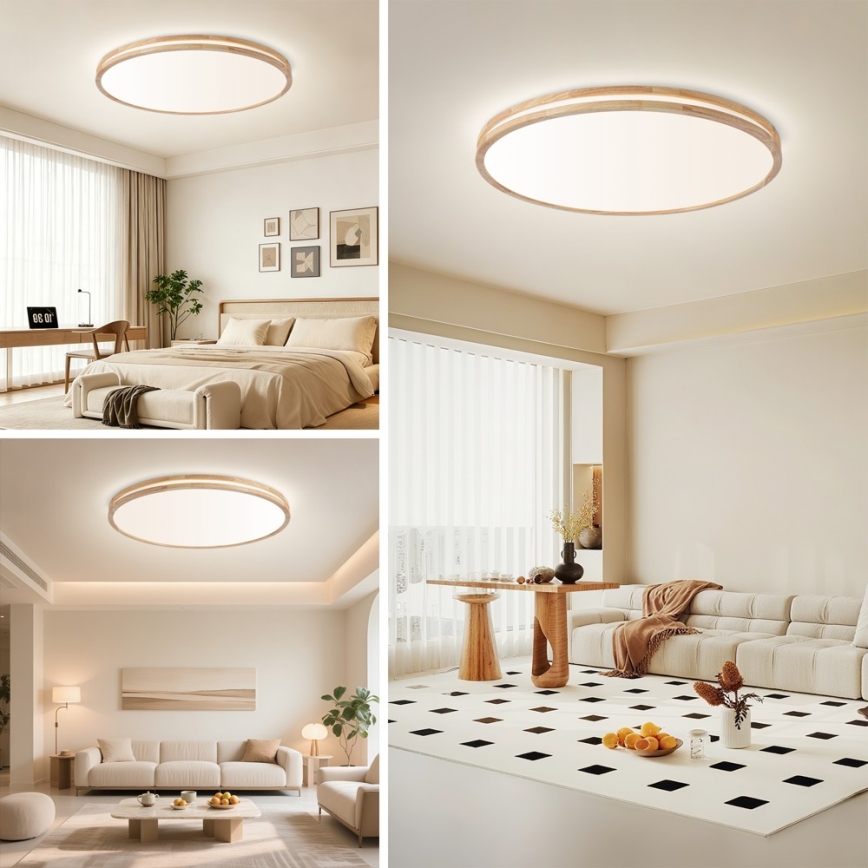 BRILAGI - LED-dimbar taklampa MOLINA LED/128W/230V 3000-6000K ek Ø 100 cm + fjärrkontroll