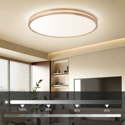 BRILAGI - LED-dimbar taklampa MOLINA LED/128W/230V 3000-6000K ek Ø 100 cm + fjärrkontroll