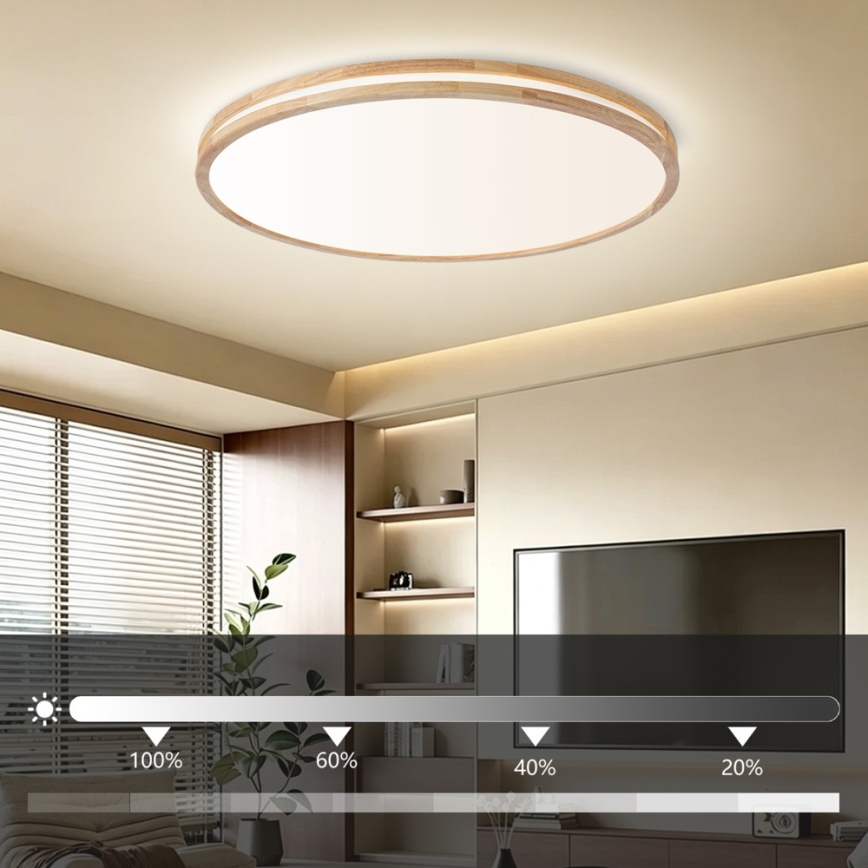 BRILAGI - LED-dimbar taklampa MOLINA LED/128W/230V 3000-6000K ek Ø 100 cm + fjärrkontroll