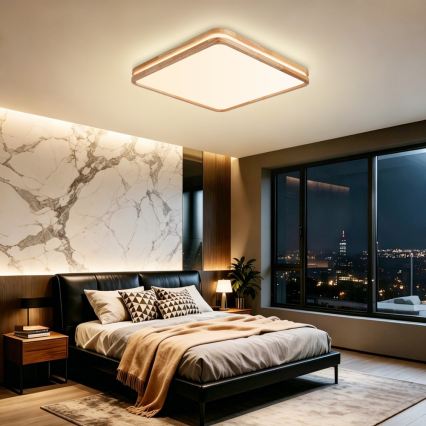 BRILAGI - Dimmbar LED-takarmatur MOLINA SQUARE LED/80W/230V 3000-6000K ek 60x60 cm + fjärrkontroll