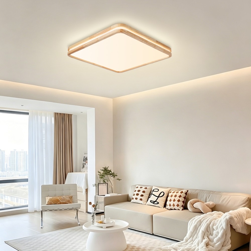 BRILAGI - Dimmbar LED-takarmatur MOLINA SQUARE LED/80W/230V 3000-6000K ek 60x60 cm + fjärrkontroll