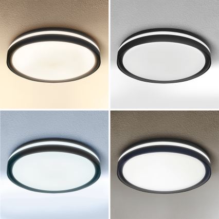 Brilagi - LED dimbar taklampa NAOMI LED/48W/230V 3000-6500K Ø 39 cm svart + fjärrkontroll