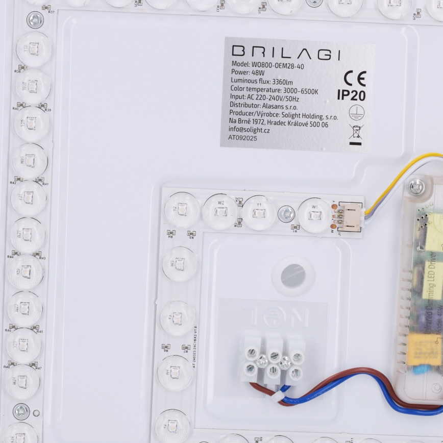 Brilagi - LED dimbar taklampa NAOMI LED/48W/230V 3000-6500K Ø 39 cm svart + fjärrkontroll