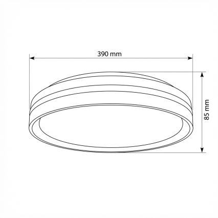 Brilagi - LED dimbar taklampa NAOMI LED/48W/230V 3000-6500K Ø 39 cm svart + fjärrkontroll