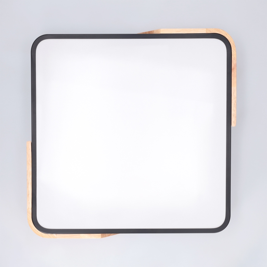 Brilagi - Dimbart LED-taklampa PILANA LED/48W/230V 3000-6500K ek/svart 42x42 cm + fjärrkontroll