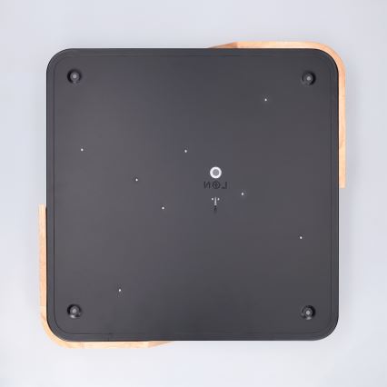Brilagi - Dimbart LED-taklampa PILANA LED/48W/230V 3000-6500K ek/svart 42x42 cm + fjärrkontroll