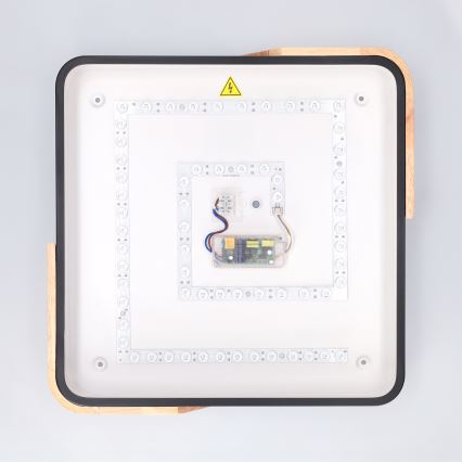 Brilagi - Dimbart LED-taklampa PILANA LED/48W/230V 3000-6500K ek/svart 42x42 cm + fjärrkontroll