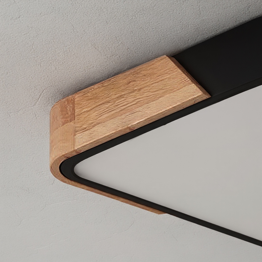 Brilagi - Dimbar LED-takarmatur PILANA LED/60W/230V 3000-6500K ek/svart 56x56 cm + fjärrkontroll