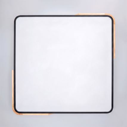 Brilagi - Dimbar LED-takarmatur PILANA LED/60W/230V 3000-6500K ek/svart 56x56 cm + fjärrkontroll