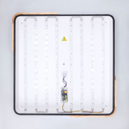 Brilagi - Dimbar LED-takarmatur PILANA LED/60W/230V 3000-6500K ek/svart 56x56 cm + fjärrkontroll