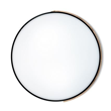 Brilagi - Dimbar LED-taklampa PILANA 72 W, 230 V, 3000–6500 K, ek/svart, Ø 80 cm + fjärrkontroll