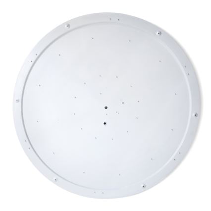 Brilagi - Dimbar LED-taklampa PILANA 72 W, 230 V, 3000–6500 K, ek/svart, Ø 80 cm + fjärrkontroll