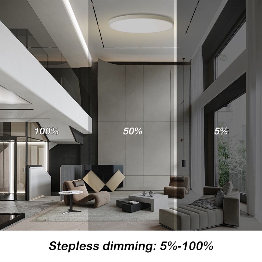 Brilagi - Dimbart LED-takarmatur POOL SMART LED/180W/230V 3000-6000K Ø 120 cm Wi‑Fi Tuya vit + fjärrkontroll