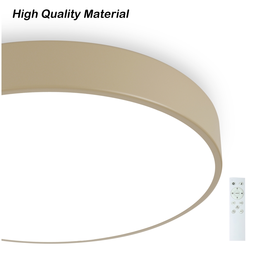 Brilagi - Dimbar LED-taklampa POOL SMART LED/48W/230V 3000-6000K Ø 40 cm Wi-Fi Tuya beige + fjärrkontroll