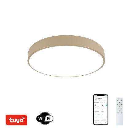 Brilagi - Dimbar LED-taklampa POOL SMART LED/48W/230V 3000-6000K Ø 40 cm Wi-Fi Tuya beige + fjärrkontroll
