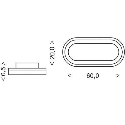 Brilagi - Dimbart LED-takarmatur TRIVARO LED/85W/230V 3000-6000K 20x60 cm + fjärrkontroll