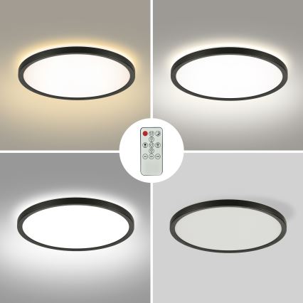 Brilagi - LED Dimbart takarmatur ULTRA SLIM LED/24W/230V 2700-6500K Ø 42 cm svart + fjärrkontroll