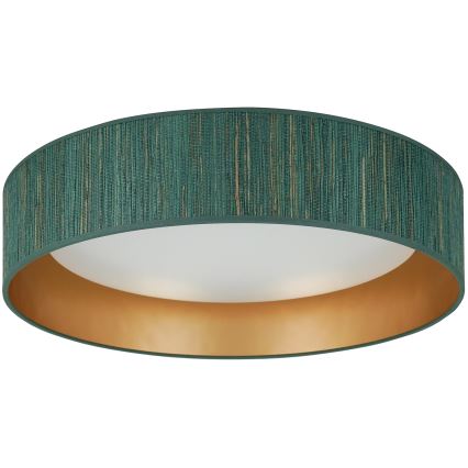 Brilagi - Dimbart LED-takarmatur VEGAS SHINE LED/24W/230V Ø 45 cm 3000/4000/6500K halmgrön/guldfinish + fjärrkontroll