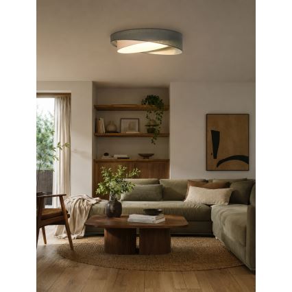 BRILAGI - LED dimbar taklampa VELVET TWIST LED/36W/230V 3000-6000K Ø 65 cm Wi-Fi Tuya Beacon grön/vit + fjärrkontroll